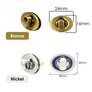 Oval Twist Bag Lock / Twist Lock / Bag Lock / DIY Bag Accessories