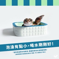 [Reptile Special Attack Team] 24 Hours Nostalgic Bathtub Shaped Food Bowl|Gecko Basin|Gecko Bowl|Rep