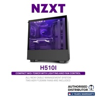 NZXT H510i Compact Mid-Tower Case with RGB, Black