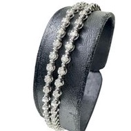 1.00ct Diamond Bracelet in 18K White Gold, 9.2g, 17.5cm, Women's