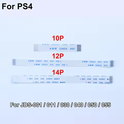 10/6pcs for PS4 PRO Slim Controller 10Pin 12Pin 14Pin Charging Board Power Switch Cable Touch Pad Fl