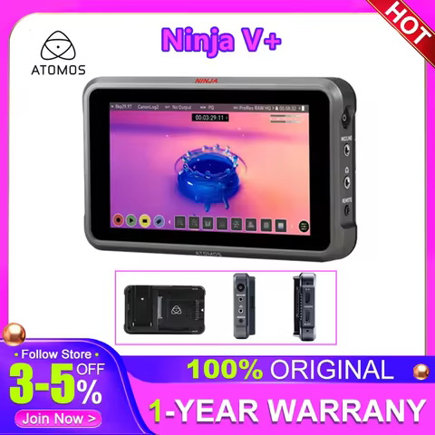 ·Atomos Ninja V+ 5.2" 8K HDMI H.265 Raw Recording Portable Monitor Ninja V Plus