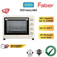 Faber 66L Electric Oven 2 in 1 (3D Diamond Surface) Grill Oven Toaster Ketuhar Elektrik Murah 电烤箱 FE
