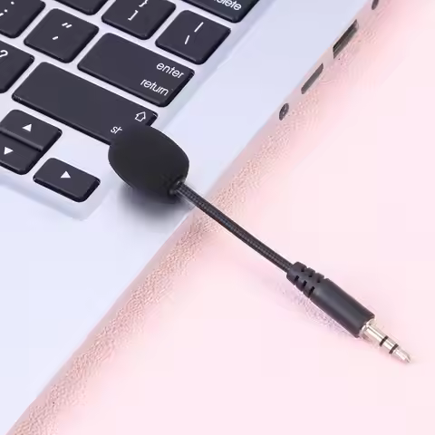 Mini 3.5mm Flexible Condenser Microphone for PC Laptop Skype MSN Chatting Gaming