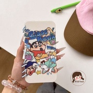Cute Crayon Shin-chan Flip Case For Samsung Galaxy A16 A36 A56 A06 A05s F05 M05 S24 S23 S22 S21 S20 