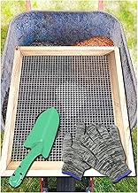 Soil Sifter, Dirt Sifter for Gardening, Compost Sifter, Garden Sieve, Light Wood Sifter for Rocks, S