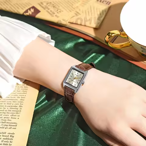 Casio Watch women Leather Square dial Female Quartz Clock Relogio Mulher LTP-V007L/9E/B