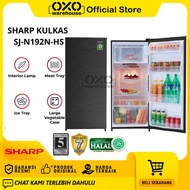 Sharp Kulkas 1 Pintu Polos Mewah SJ-N192N-HS Series Lemari Es Mewah Garansi Resmi 5 tahun Kapasitas 