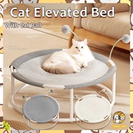 Fb7 Cat Hammock Bed Mesh Breathable Waterproof Pet Round Detachable Washable Iron Sleeping