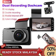 4K Dual Dash Cam Car Dashcam 1080P HD Car Camera Recorder Car View Cam Front Back Auto Driving Recorder Interior Recorder Video Cam Night Vision