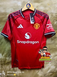 PWSL!! #เสื้อผีแดงแมนยู เหย้า 2025/26 สีแดง งานเทียบ เพเยอร์ นักเตะ เสื้อเปล่า+ทำฟูลออฟชั่น EPL