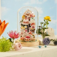 理論地球儀套裝：在玻璃圓頂、LED 燈底座和禮品盒中彈出您自己的照片。