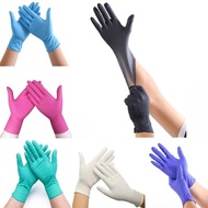 shop 100pcs Rubber Gloves Disposable Kitchen Nitrile Garden Gloves Restaurant Household General Left