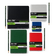 V-TEC Drawing Book White Paper 116 Pages - 200 gsm Drawing pad/ Sketchbook/ Sketch Pad Drawing Book