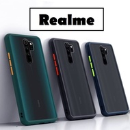 [ส่งจากไทย] เคสกันกระแทก ปุ่มสีผิวด้าน ทุกรุ่น Case Realme 6i / Realme 6pro / Realme 6 / Realme 5 / 5s / 5i / Realme C3 / C1 / C20 / C21 / C25 / Realme 7 / Realme 8 เคสเรียวมี เคสใส เคสขอบสี