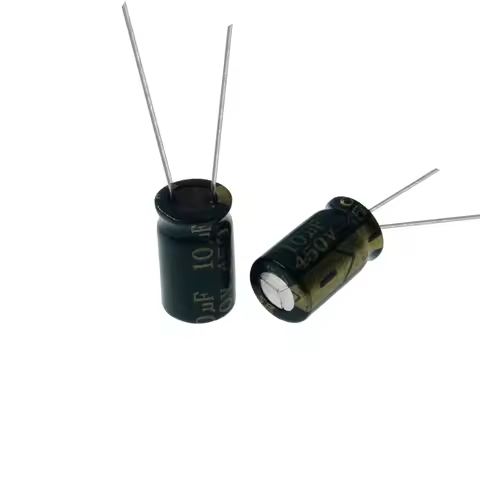 10PCS 10uF 450V 10MFD 450Volt Aluminum Electrolytic Capacitor 10*16mm Radial 10mf450v 10uf450v 450v1