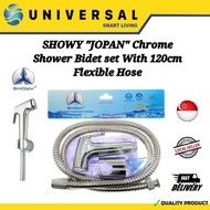 [SG SHOP SELLER] SHOWY "JOPAN" Chrome Bidet Spray Set With 120cm Flexible Hose