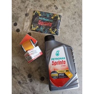 Petronas Sprinta 4T F700 1L Original ± Oil Filter Yamaha 🔥FREE HANDSOCK