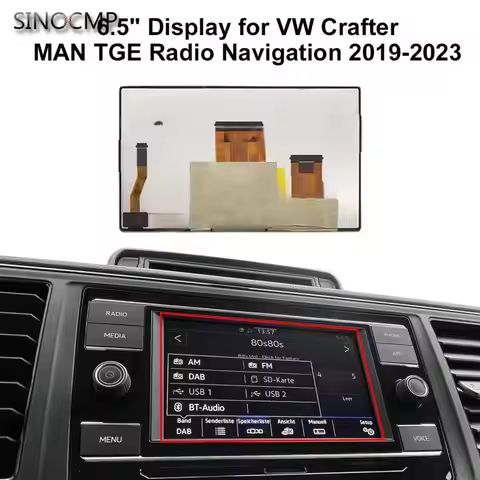 Display for VW Atlas Crafter Golf Skoda Fabia MK3 MAN TGE Radio Navigation LM1696A01-1D LM1696A11-1D