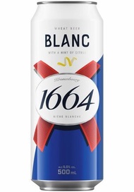 Kronenbourg 1664 - 1664 - Kronenbourg Blanc 白啤酒 500ml x 24 (巨罐裝) - (原箱)