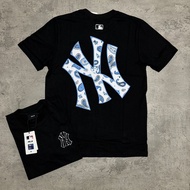 MLB Chest Embroidery Black/ Branded T-Shirt MLB NY Azul Print/ T-Shirt Unisex T-Shirt