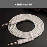 6mm 2-headed audio cable, 3m long, copper core, transmits audio signals extremely well