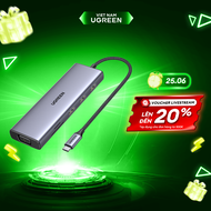Hub chuyển đổi Type C UGREEN 9 in 1| HDMI 4K UHD| USB 3.0 | Bảo Hành 18 Tháng | 15600 90119 40873