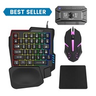 ซื้อ 1 ส่ง 5 คีย์บอร์ดเกมมิ่ง คีย์บอร์ดมือถือ Pubg/Freefire Gaming Keyboard การเชื่อมต่อบลูทูธ แป้นพ