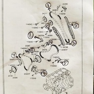 HYUNDAI New Damper Chain B Original H1 Diesel Engine Type A1 A2 Code Za59
