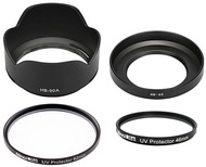 NINOLITE HB-90A & HN-40 フード + 62MM & 46MM UVフィルター 計4点のセット、Z DX 50-250MM F/4.5-6.3 VR 、Z DX 16-50MM F