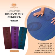 Yoga Mat / Yoga Mat Pilates Yoga / Yoga Mat PVC HD 5mm Mix Color / Yoga Mat / Yoga Mat / Pilates Yog
