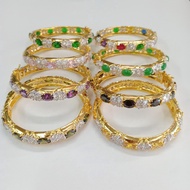 Bracelet With 4 CZ Diamonds 2 Kings Plated