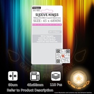 [GNA] 110 Pcs 45x68mm 60um Card Sleeves by Sleeve Kings 8803 | 45 x 68 mm 68mm 45x68 60 Micron Sleev