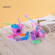 [CHE]9Pcs/Set Pretend Play Broom Vacuum Cleaner Cleaning Kit Toy Dollh-ouse Accessory