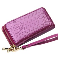 ready stock Dompet Wanita Ritsleting Berkembar Dompet Wanita Dompet Kulit Panjang Wanita Dompet Berk