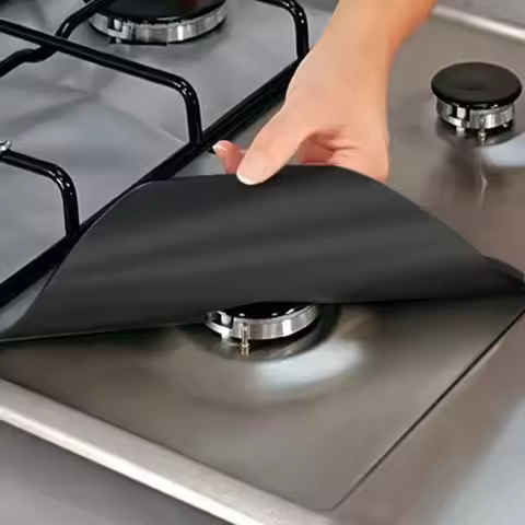 1/4PC Stove Protector Cover Liner Gas Stove Protector Gas Stove Stovetop Burner Protector Kitchen Ac