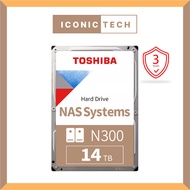 Toshiba N300 14TB Internal 3.5" SATA NAS Hard Disk Drive (HDWG21EUZSVA) / (HDWG31EAZSTA). 12TB 14TB 