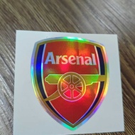 ARSENAL LOGO MOTORCYCLE STICKER - HOLOGRAM