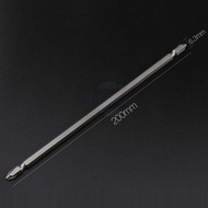 PH2 Screwdriver Bit 2 Bake Cross Heads 6.3mm Length 200mm