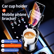 Car 360 Degrees Rotating Water Cup Holder Phone Holder for Vehicle Car Multifunction Mobile Phone Holder Drink Holder Car Coffee Cup Holder Automobile Phone Holder Car Cup Holder Car Storage Can