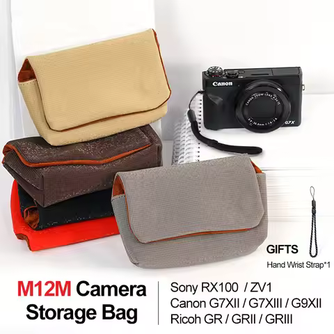 Camera Bag Lens Pouch Storage Bag Protector Soft for Sony RX100 RX90 HX100 LX10 Ricoh G7XII GRIII CC