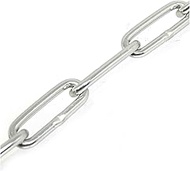 Mizumoto Machine AL-4S J-059 Aluminum Color Chain, 0.2 inches (4 mm) x 49.2 ft (15 m), Reel Roll, Ma