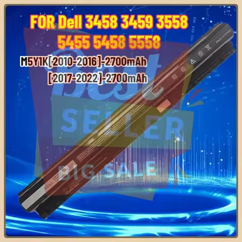 New M5Y1K Battery For Dell Inspiron 14 15 17 5000 3000 Series 2010-2016 5559 5558 3551 3451 3558 I35