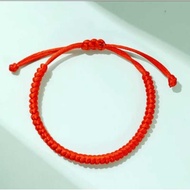 GELANG TALI Aksesoris Serut Gelang Tali Merah Disesuaikan  /Gelang tipis Gelang tali cina