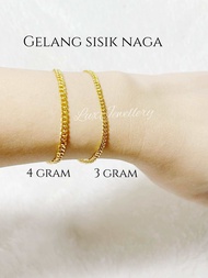 Gelang dewasa emas muda sisik naga