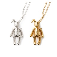 AMBUSH ROSE CHARM NECKLACE 925 Sterling Silver Fold Ear Rabbit Gold Silver NECKLACE Bracelet Pendant