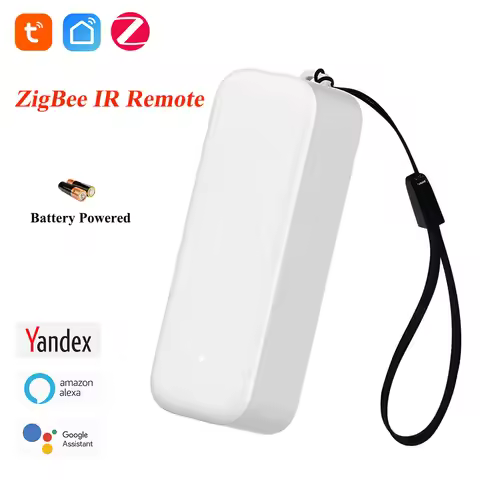 Zigbee IR Blaster Universal Smart Home Infrared Remote Controller Battery Powered Voice Control with