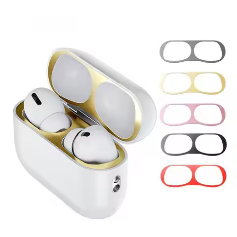 For Airpods Pro 2 Dustproof Film Metal Sticker Cover Earphone Protector For Apple Airpods 3 Pro 2 Ge