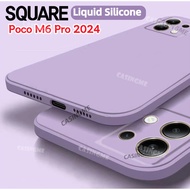 Poco M6 Pro 2024 Square Liquid Casing For Poco M6Pro M6 PocoM6  Pro PocoM6Pro M6Poco X M 6 4G 5G 202