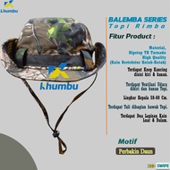 KHUMBU - Topi Hiking Cord Lock Balemba Series Motif RANTING | Topi Cowboy Desain Premium | Jungle Ha